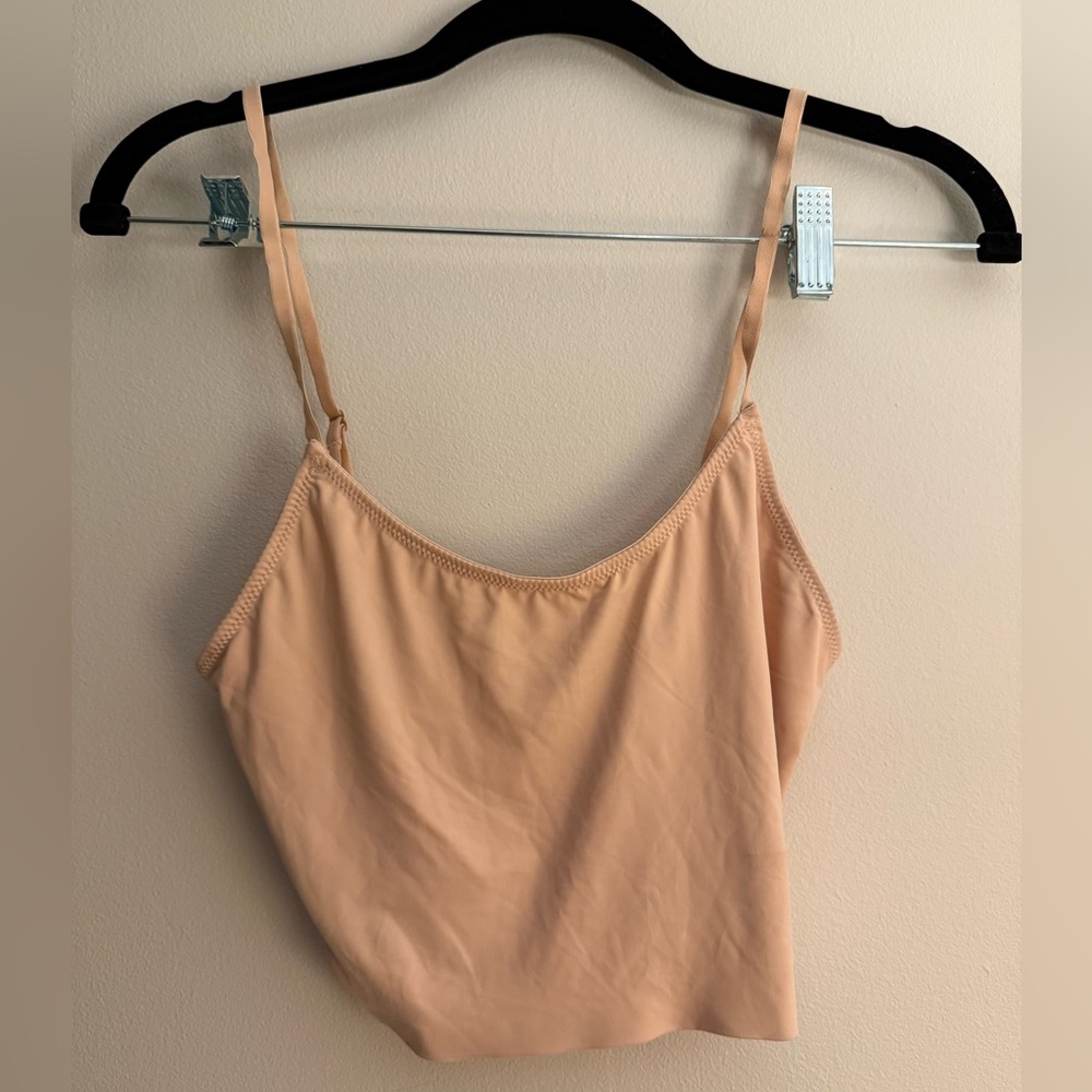 Urban Outfitters Out From Under Micro Fusion Low-Back Bra Top in Beige - Picture 3 of 5